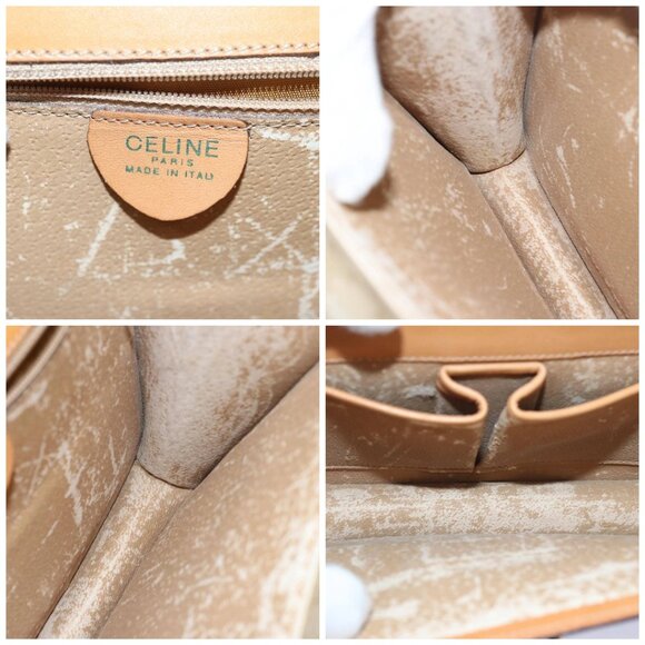 CELINE Macadam Canvas Hand Bag Beige Auth - Picture 15 of 16